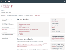Tablet Screenshot of career-service.uni-tuebingen.de