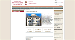 Desktop Screenshot of forum-scientiarum.uni-tuebingen.de