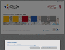 Tablet Screenshot of medizin.uni-tuebingen.de