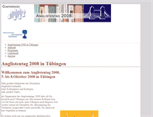 Tablet Screenshot of anglistentag2008.uni-tuebingen.de