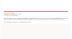 Desktop Screenshot of homepage.uni-tuebingen.de