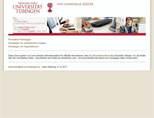 Tablet Screenshot of homepage.uni-tuebingen.de