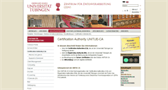 Desktop Screenshot of ca.uni-tuebingen.de