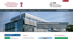Desktop Screenshot of cin.uni-tuebingen.de
