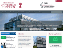 Tablet Screenshot of cin.uni-tuebingen.de