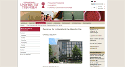 Desktop Screenshot of mittelalter.uni-tuebingen.de