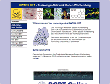 Tablet Screenshot of bwtoxnet.uni-tuebingen.de