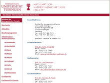 Tablet Screenshot of anorganik.uni-tuebingen.de