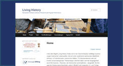 Desktop Screenshot of livinghistory.uni-tuebingen.de