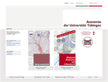 Tablet Screenshot of anatomie.uni-tuebingen.de