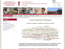 Tablet Screenshot of geographie.uni-tuebingen.de