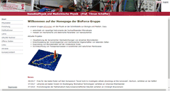 Desktop Screenshot of bioforce.uni-tuebingen.de