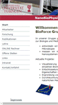 Mobile Screenshot of bioforce.uni-tuebingen.de