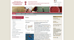 Desktop Screenshot of evoeco.uni-tuebingen.de