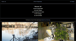 Desktop Screenshot of biosonarlab.uni-tuebingen.de