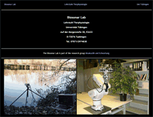 Tablet Screenshot of biosonarlab.uni-tuebingen.de