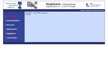 Tablet Screenshot of geophysics.uni-tuebingen.de