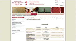 Desktop Screenshot of geschichte.uni-tuebingen.de